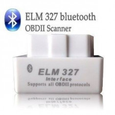 Interfata diagnoza auto OBD2 ELM 327 Bluetooth / Tester auto OBD II iPhone, Android, PC V2.1 foto