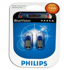 Bec Philips 12929BVB2 T4W BlueVision 12V (set 2 becuri) foto