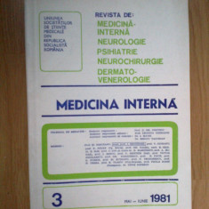 e4 Medicina interna - 3 , mai - iunie - 1981