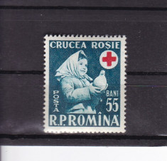 ROMANIA 1957 LP 438 SAPTAMANA CRUCII ROSII MNH foto