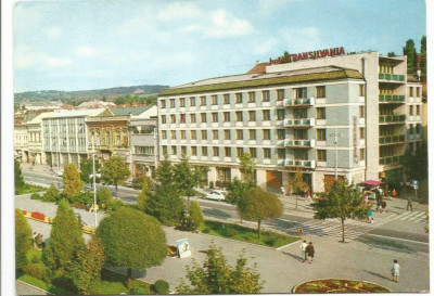 @ carte postala(ilustrata)-TARGU MURES -Hotel Transilvania foto