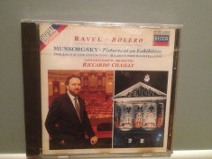 RAVEL/MUSSORGSKY -BOLERO/PICTURES(1987/DECCA/Germany) - CD Original/Sigilat/Nou foto