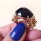 Inel placat cu aur mat 18k - marimea 6, 16mm - STANTAT /GRAVAT