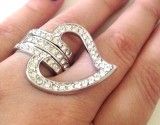 SET 2 INELE- Inel inox placat cu aur 18k si swarovski- marimea 7, 17mm/55mm, 17