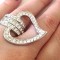 SET 2 INELE- Inel inox placat cu aur 18k si swarovski- marimea 7, 17mm/55mm