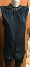 NOU Camasa dama office eleganta cu decolteu pietre H&amp;amp;M marimea 44 L XL foto