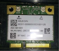 Placa retea laptop wireless Atheros 802.11bgn + BT 4.0 foto