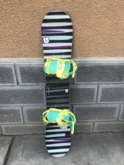 Placa snowboard BURTON LTR 148cm (2014) cu legaturi noi Salomon foto