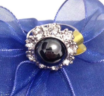 Inel SOPHIA LOREN -placat cu AUR ALB 18k si Swarovski - marimea 6 , 16 mm foto