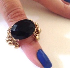 Inel placat cu aur mat 18k - marimea 7, 17mm -STANTAT / GRAVAT 55mm STANTAT