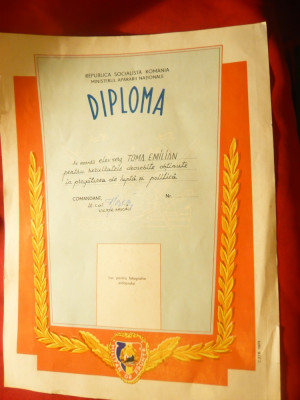 Diploma Militara pt. Rezultate deosebite in pregatirea de lupta si politica foto