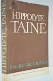 Hippolyte Taine - Pagini de critica