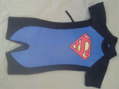 Costum neopren shorty, copii, Superman pt 7 ani foto