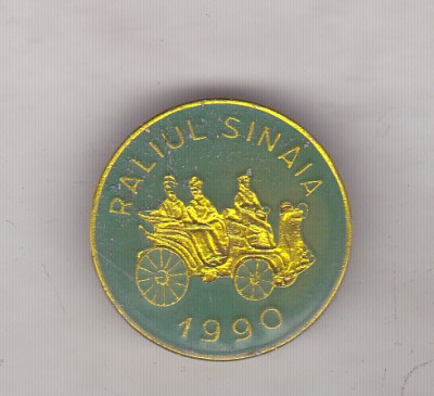 bnk ins Insigna Raliul Sinaia 1990 - verde foto