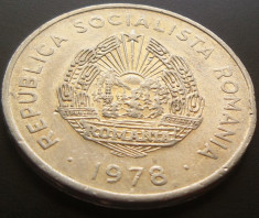 Moneda 5 Lei - ROMANIA, anul 1978 *cod 5016 ALUMINIU foto