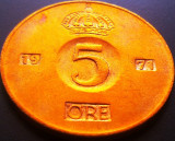 Cumpara ieftin Moneda 5 ORE - SUEDIA, anul 1971 * cod 3287, Europa
