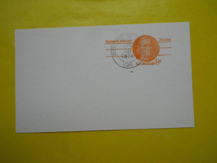 HOPCT 31062 CARTE POSTALA VECHE SUA -STAMPILOGRAFIE -NECIRCULATA