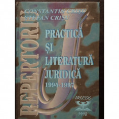 REPERTORIU DE PRACTICA SI LITERATURA JURIDICA 1994-1997 C.CRISU/S.CRISU,800 PAG.