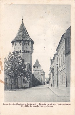 SIBIU,NAGYSZEBEN,HERMANSTADT,TURNURI DE FORTIFICATIE. foto