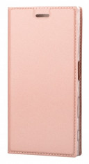 Husa Piele Sony Xperia XZ Case Smart Premium Roz foto