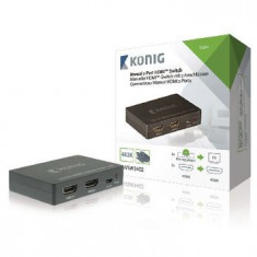 Switch KONIG HDMI 2 porturi 4K foto