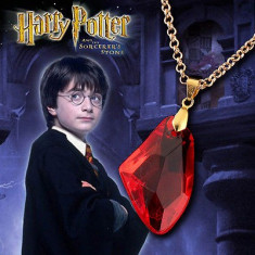 Pandantiv Medalion Lantisor Harry Potter Piatra Filozofala foto