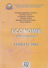 Economie. Teste-grila. Admitere 2007 foto