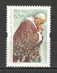 Polonia.1998 20 ani de pontificat Papa Ioan Paul II SP.656 foto