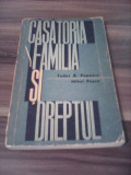 Cumpara ieftin CASATORIA FAMILIA SI DREPTUL -TUDOR R.POPESCU 1963, Tudor Popescu
