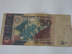 Bancnota Pakistan 50 Rupees foto