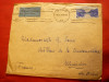 Plic circulat cu 30 ore 1939 albastru Norvegia Par Avion ,in Franta