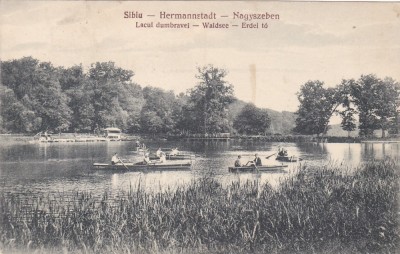 SIBIU,NAGYSZEBEN,HERMANSTADT,LACUL DUMBRAVEI - WALDSEE - ERDEI TO. foto
