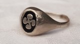 Argint INEL simbol CELTIC GALIC si BASC LAUBURU vechi SPLENDID finut RAR vintage