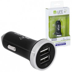 INCARCATOR AUTO USB 3.1A LED MLIFE foto