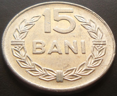 Moneda 15 BANI - RS ROMANIA, anul 1975 * cod 5024 foto