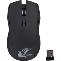 Mouse Natec Optical Wireless Silent Blackbird Black foto