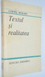 Textul si realitatea - Cornel Moraru