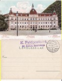 Brasov - Palatul de Justitie, rara-cenzura WWI, WK1, Circulata, Printata