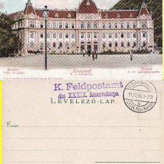 Brasov - Palatul de Justitie, rara-cenzura WWI, WK1