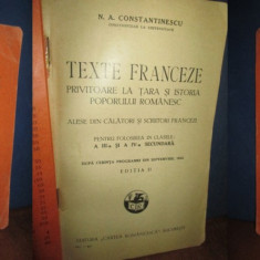 N.A.Constantinescu-Texte Franceze-1932. Privitoare la Tara si poporul romanesc.