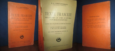 N.A.Constantinescu-Texte Franceze-1932. Privitoare la Tara si poporul romanesc. foto