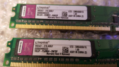 Kit 2 GB DDR 2 Desktop 2 x 1 Gb KINGSTON 667 Mhz PC2-5300U-555-12 foto