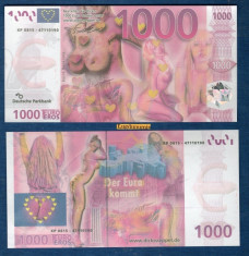 RARR : GERMANIA = FANTASY NOTE = 1.000 EURO EROS 2014 - UNC foto
