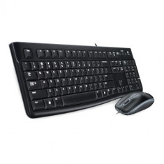 Kit tastatura si mouse Logitech Wired Desktop MK120 foto