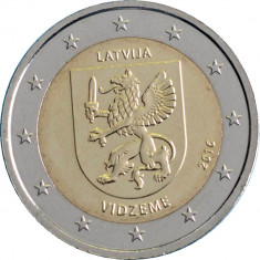RAR - Letonia moneda comemorativa 2 euro 2016 - VIDZEME - UNC foto
