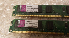 Kit 4GB DDR 2 Desktop 2 x 2 Gb KINGSTON 667 Mhz PC2-5300U-555-12 foto