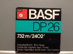 Banda Magnetofon BASF DP 26 + cutie - diametru rola 18 cm - stare F.Buna/RFG foto