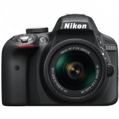 Aparat foto D-SLR Nikon D3300 Negru + Obiectiv AF-P DX Nikkor 18-55mm f/3.5-5.6G VR foto