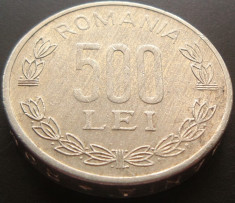 Moneda 500 Lei - ROMANIA, anul 1999 *cod 5028 Allu foto
