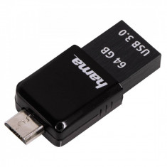 Memorie USB Hama Canny 64GB USB 3.0 Dark Grey foto